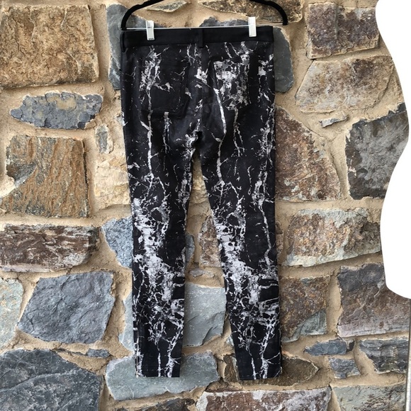 BALENCIAGA Black Marble Print Jean SZ 38 - Picture 6 of 12